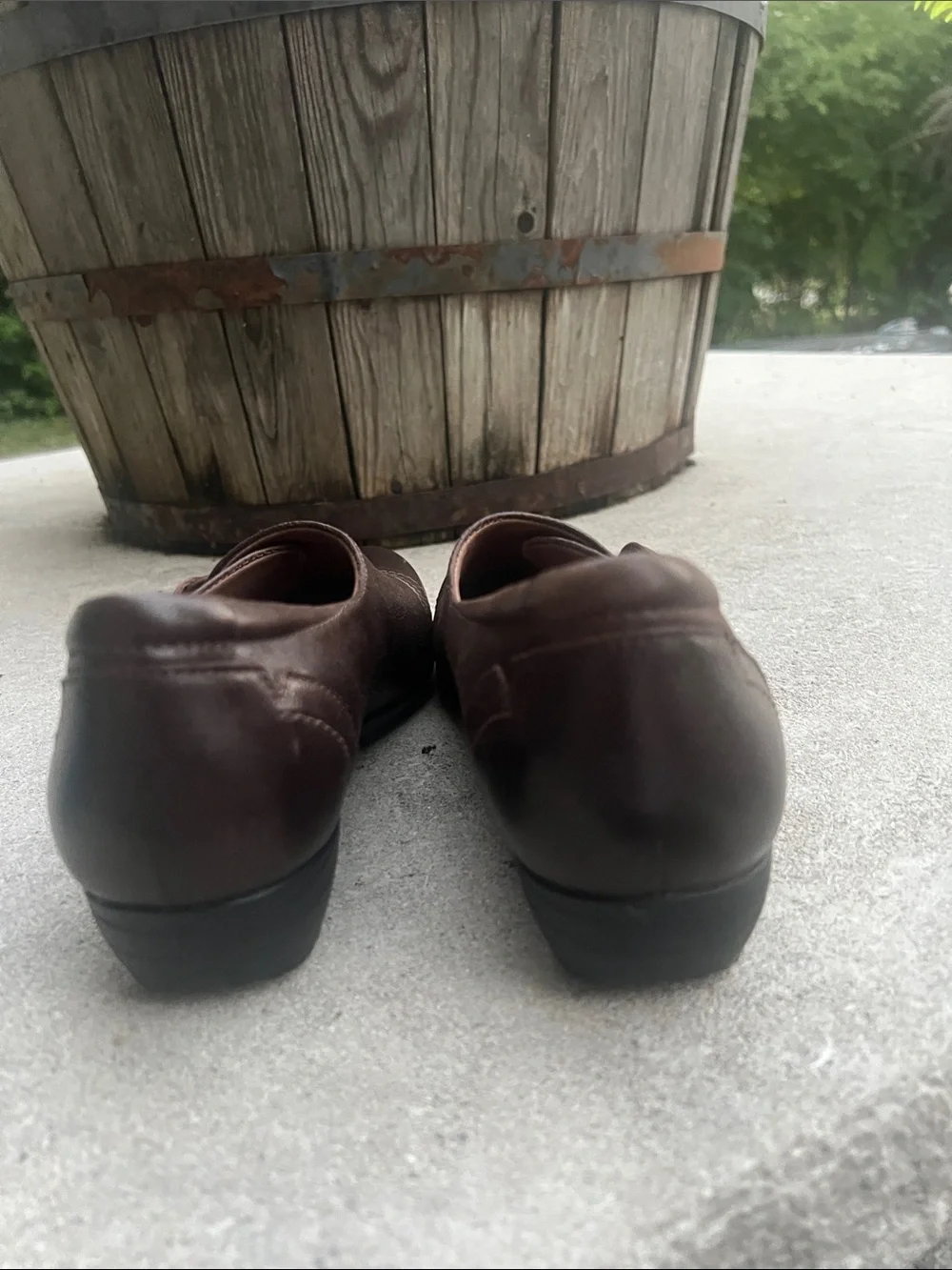 Dansko Franny Leather Comfort Loafers Chocolate Brown Women’s Size 9.5-10 (EU